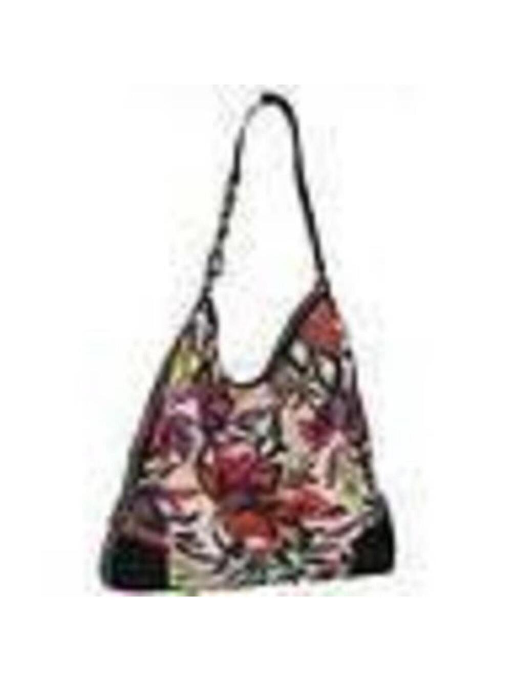Floral Tote Purse Dana Buchman White Multi Shoulder Bag Large Strap Pockets